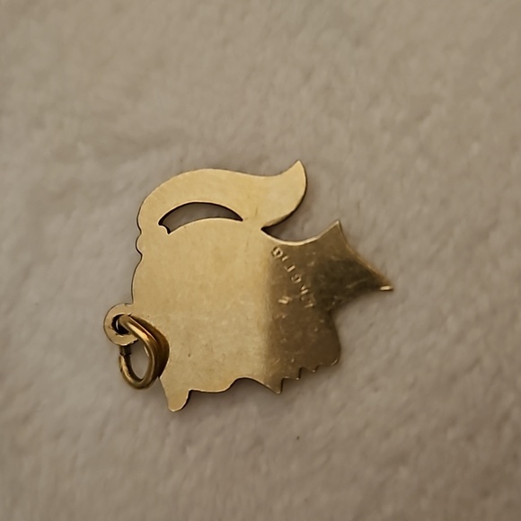 VTG ELCO 1960s 1/20 12k Gold Filled Girl's Silhouette Charm - Picture 3 of 4